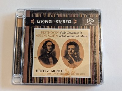 Beethoven Mendelssohn Heifetz Munch Super Audio CD Hybrid Living Stereo SACD