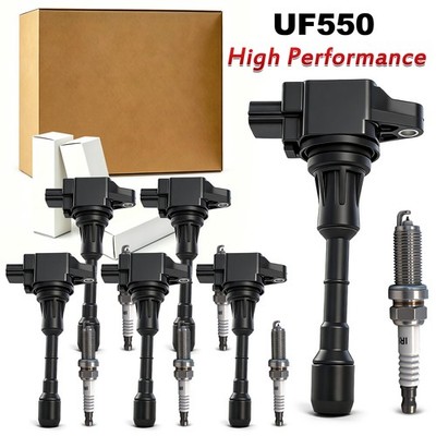 6X Ignition Coil & 6X Iridium Spark Plug for Nissan Murano Maxima V6 3.5L UF550