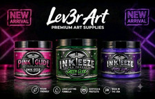 INK EEZE Tattooing Ointment Assortment - Pink , Green, Purple