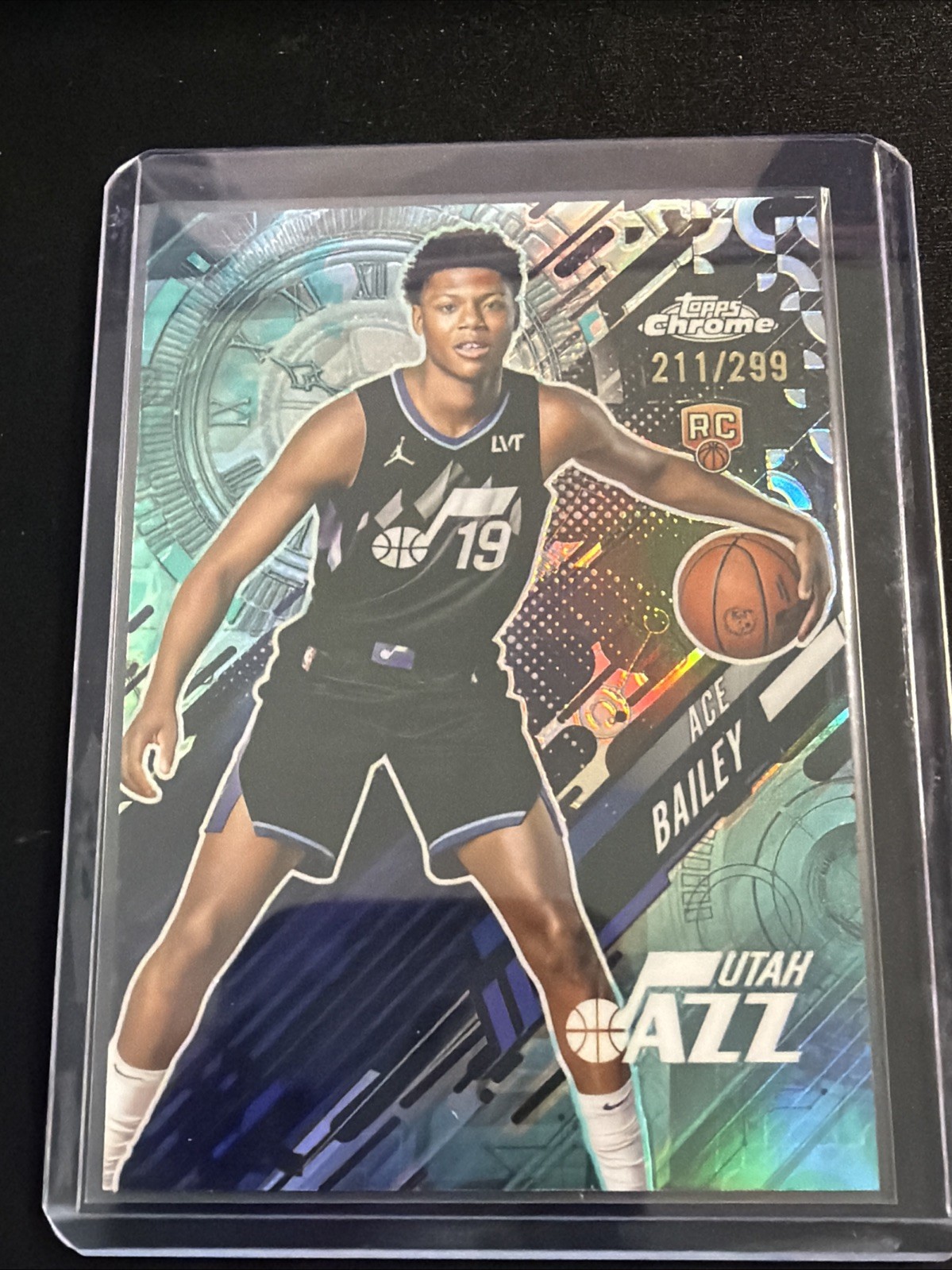 2025 Topps Chrome Ace Bailey Go Time Teal Refractor /299