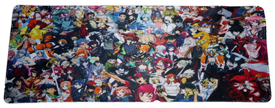 LARGE XL ANIME COLLAGE DESK TOP MAT MOUSE PAD 12x31 ONE PIECE POKEMON DRAGONBALL