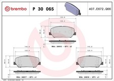 Bremsbelagsatz Vorne Sumitomo-System für Hyundai Genesis Coupe Grandeur ab 08->