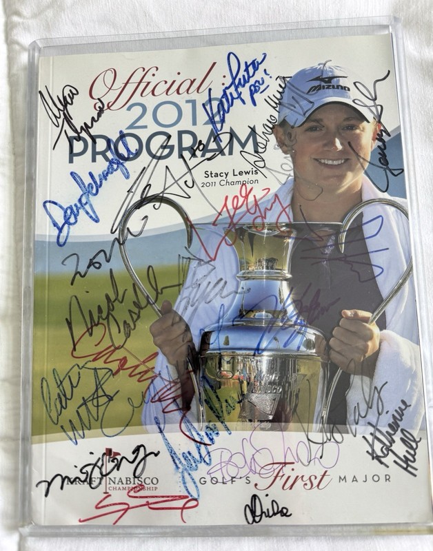 LPGA 2012 Women's Golf Championship Autographed Photos and Official Program Book