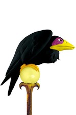 Brand New Pet Crow Maleficent Staff Costume Accessory
