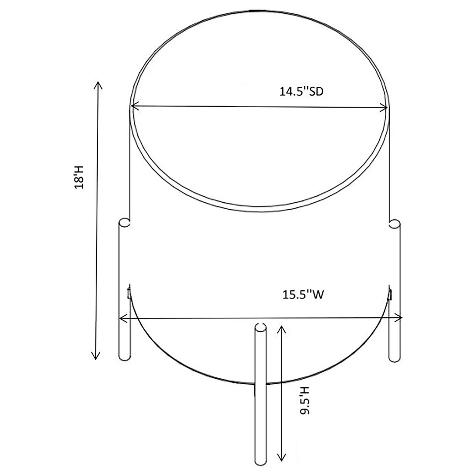 Otomana Coaster Basye redonda tapizada marfil - 905495 Foto 3 de 3