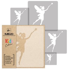 KIDS Reusable Plastic Stencils 5 pcs // FAIRY