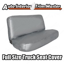 Universal Synthetic Leather Full Size Bench Truck Seat Cover Gray Deluxe 2-door Universal Synthetic Leather Full Size Bench Truck Seat Cover Gray Deluxe 2-door
