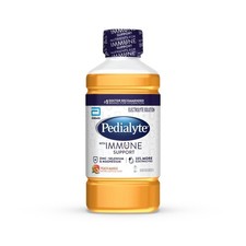 Pedialyte Immune Support Electrolyte Hydration Drink, Peach Mango 33.8 fl oz, 1L