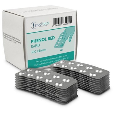 POOL Total Phenol Red Rapid 500 Tabl. Schwimmbad Pooltester Tintometer Lovibond