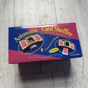 Automatic Electric Card Shuffler for 2 Decks Battery Operated