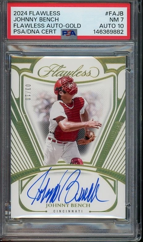 Panini Johnny Bench Baseball Serial Numbered Sports Trading Cards