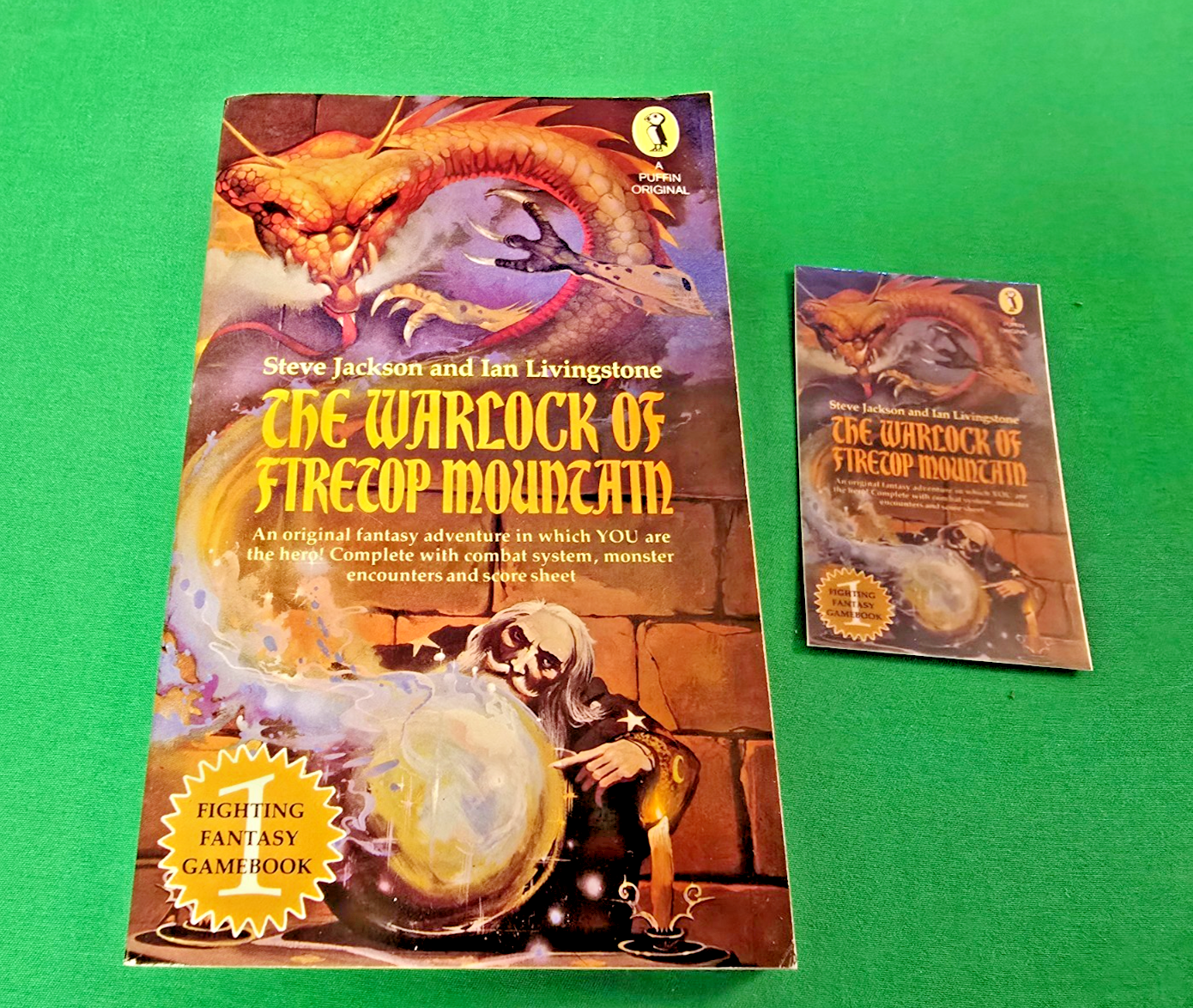 The Warlock of Firetop Mountain ***VGC 1st/21st!!*** Fighting Fantasy Puffin #11