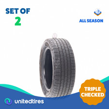 Set Of 2 Used 20555r16 Goodyear Reliant All-season 91v - 6.532 Set Of 2 Used 20555r16 Goodyear Reliant All-season 91v - 6.532