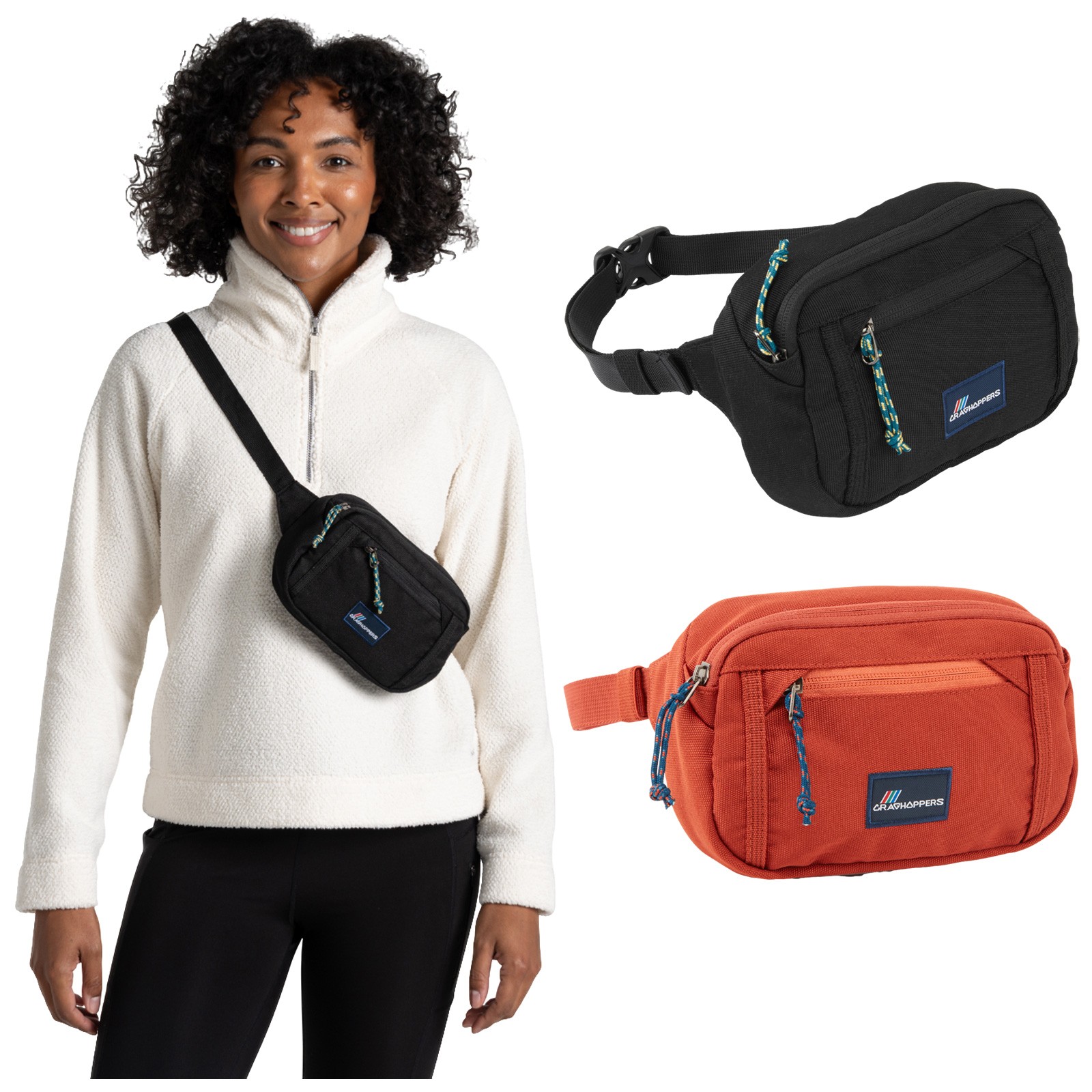 Riñonera Craghoppers Kiwi Cruzada Ajustable Con Bolsillos Con Cremallera 2025