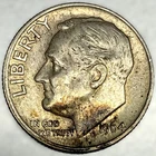 1964 - P Roosevelt Dime - Circulated Condition - 90% Silver - US Coin - 3981