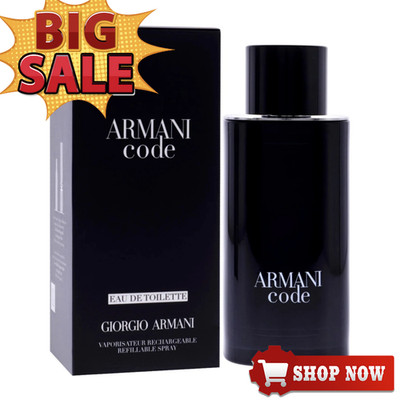 Giorgio Armani Code 4.2oz Men's Eau de Toilette Spray New in Box