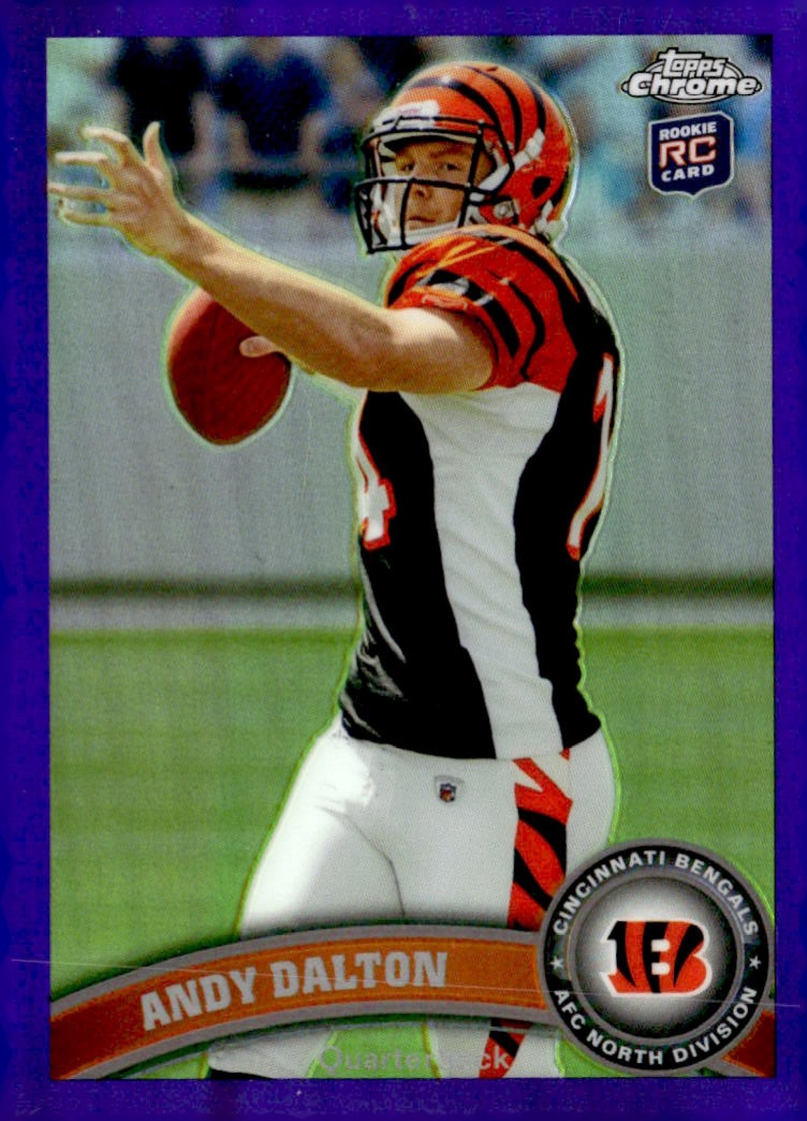 ANDY DALTON 2011 TOPPS CHROME PURPLE REFRACTOR 397/499 RC BENGALS QQ