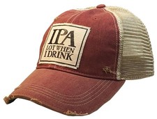 Distressed Baseball Caps Funny Trucker Hats with Sayings, Unisex IPA Lot Da...