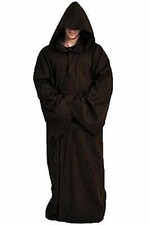 Kenobi Robe Jedi TUNIC Cloak Hooded Cosplay Costume Halloween Outfit