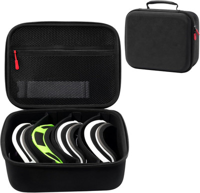 Premium Hard Case for Ski Goggles with Extra Lens Storage - Black