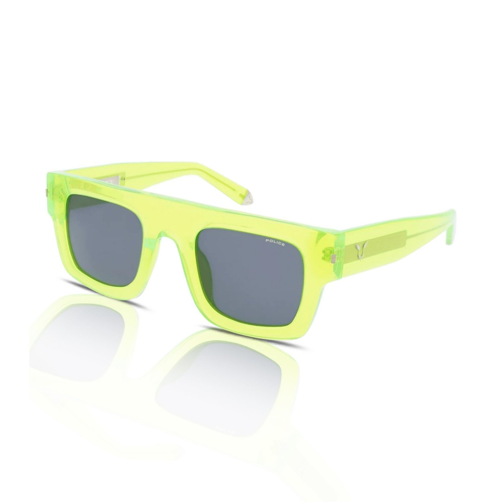 Police Lewis SPLE13/E 0VC1 Fluo Green/Smoke Sunglasses *Official Stockist*