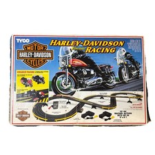 1992 Tyco Harley Davidson HO Slot Car Race Set - Complete | Tested Working - EUC