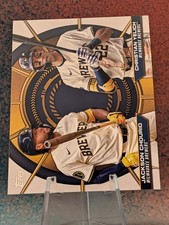 2025 Topps #DD-18 Jackson Chourio / Christian Yelich Dynamic Duos