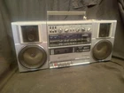 Vtg 80’s Hitachi Boombox TRK-9100H Ghetto Blaster Parts Only Detachable Speakers