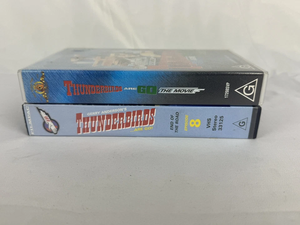 Vintage 2x Thunderbirds Are Go VHS Tapes The Movie End Of The Road Ep. 8 - Image 2 of 4