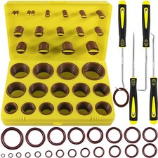 382 PCS 30 Size SAE FKM Viton O-Ring Kit for Various Chemical, Brown