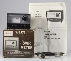 Sears #613575 Standing Wave Ratio SWR Meter for Ham Radio Operators, New in Box