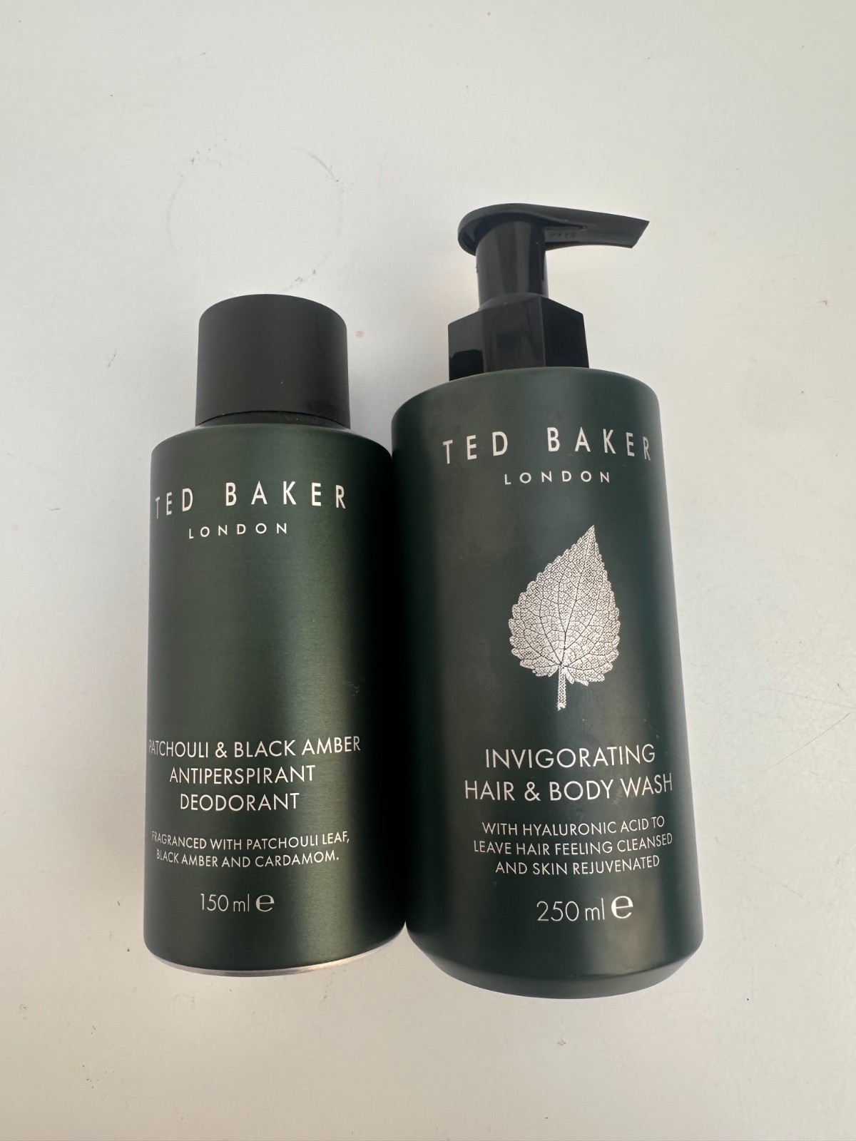 Ted Baker Patchouli Black Amber Deodorant 150 ML & Invigorating Body Wash 250ML