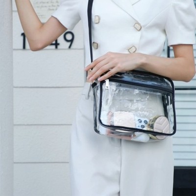 Versatile Bag Crossbody Bag Clear Waterproof Shoulder Bag for Women Girl PVC Bag