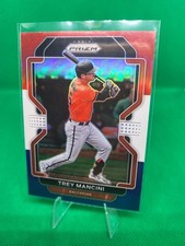 2022 Prizm Baseball Red White Blue #107 Trey Mancini - Baltimore Orioles