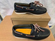 Timberland Men's Classic Boat Shoes Navy Blue  Leathe Size UK 9 (43.5) 27.5CM