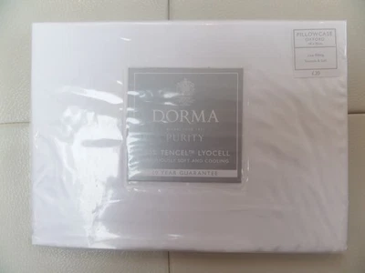 Dorma Purity White Oxford Tencell Lyocell Pillowcase 48x76cm BNIP RRP £20