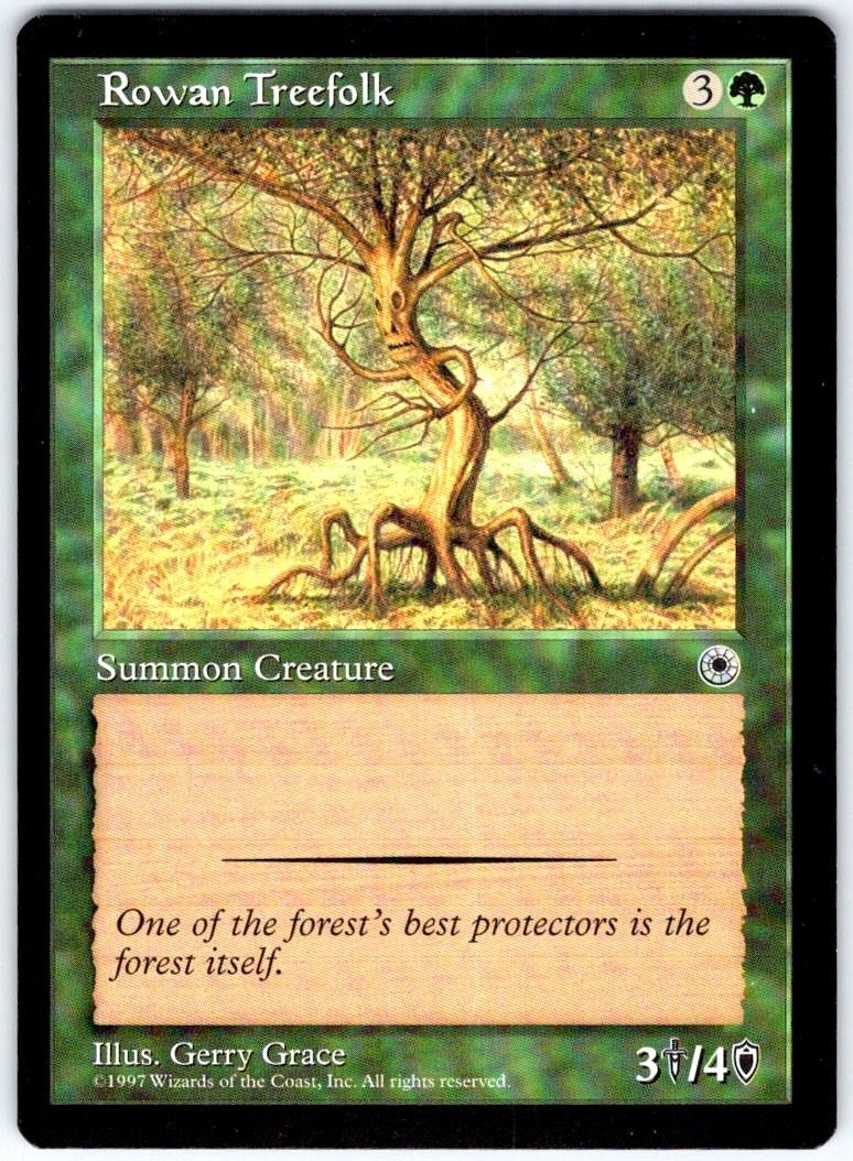 Rowan Treefolk Common Portal Magic: The Gathering Lightly Played