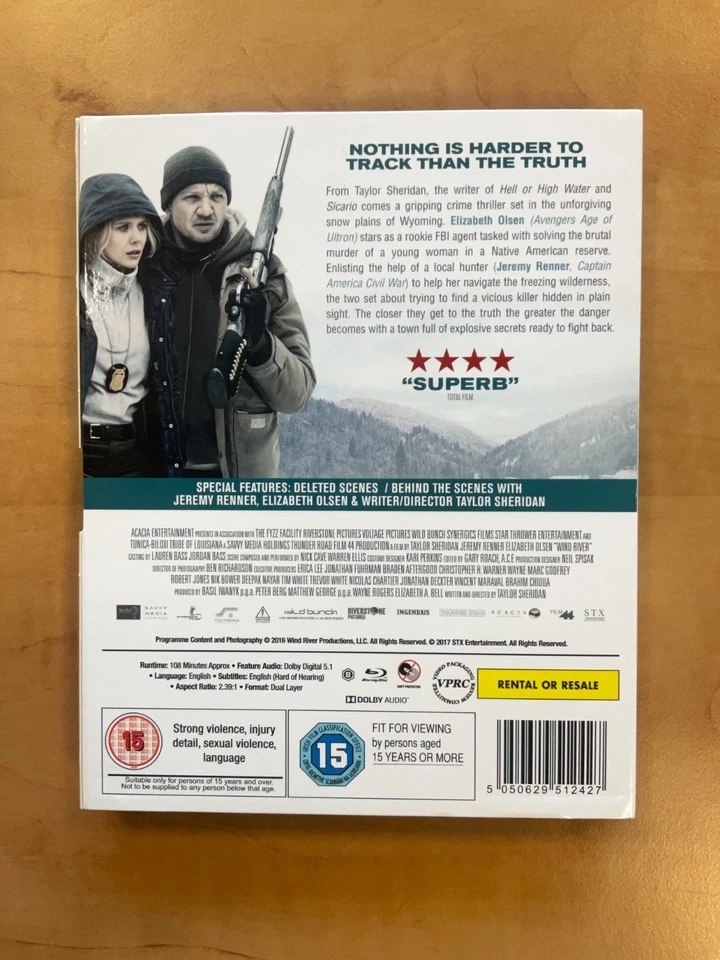 Wind River (Blu-ray, 2018) new & sealed - Image 2 of 2