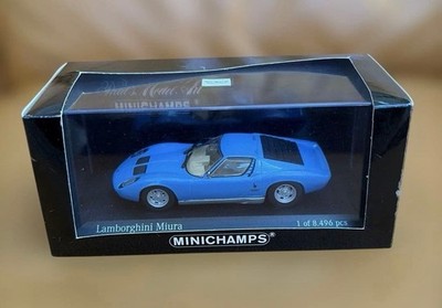 MINICHAMPS Lamborghini Miura 1966 1/43 blau limitiert 8496 Teile Modellauto