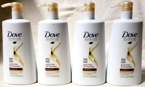 4 Dove Nutritive Solution Anti Frizz Oil Therapy Shampoo 25 4 With Pump Dry Hair Ebay