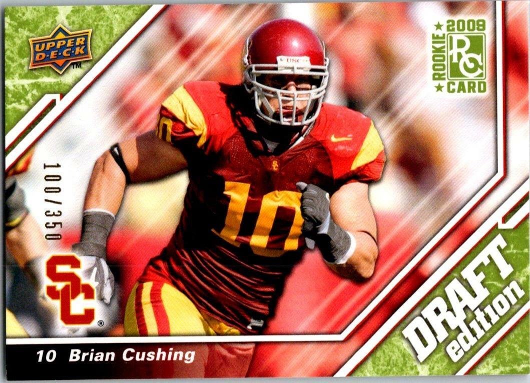 BRIAN CUSHING 2009 UPPER DECK DRAFT EDITION GREEN PARALLEL #61 100/350(BLOWOUT)