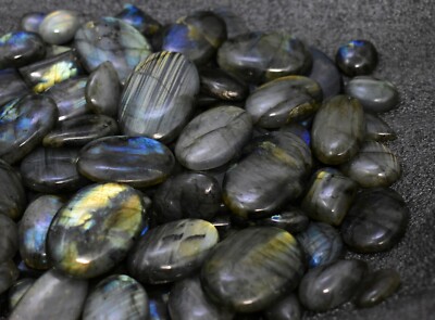 500 Gram Rare Labradorite Healing Cabochon Wholesale Price Loose Gemstone V51-2