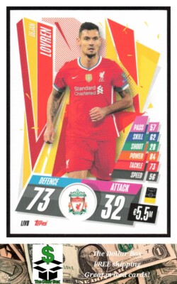 2020-21 Topps Match Attax UEFA Champions League #LIV8 Dejan Lovren  Liverpool