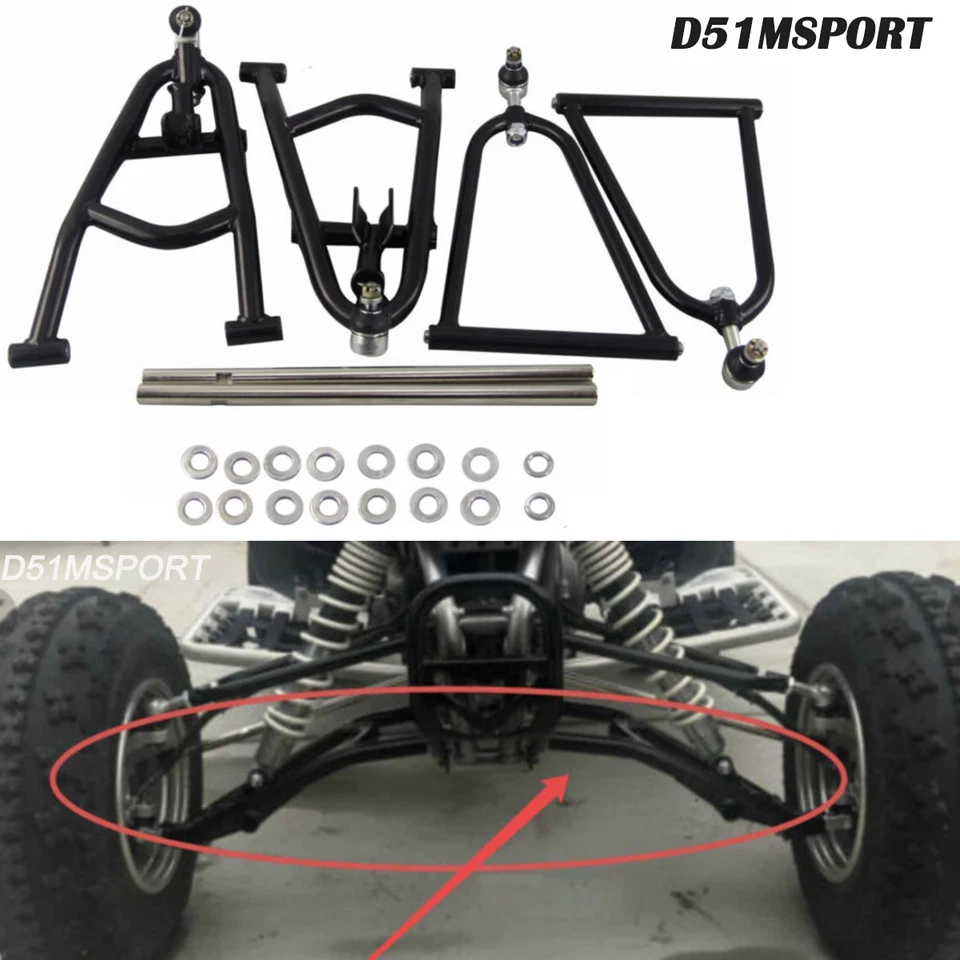 Extensor deportivo brazos A + 2" más ancho para Yamaha Raptor 660 660R YFM 2001-2005 02 03 Foto 2 de 4