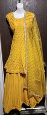 M 38 Readymade stitched bollywood Partywear Lengha Kameez Dupatta Dress Gown