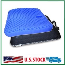 Pressure Relief Gel Seat Cushion Comfort Soft Cool Car Chair Office Trucker-U...
