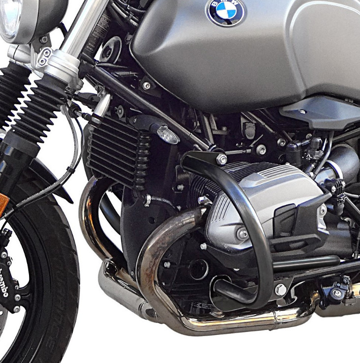 Protège carter noir BMW R Nine T accessoire protection moteur