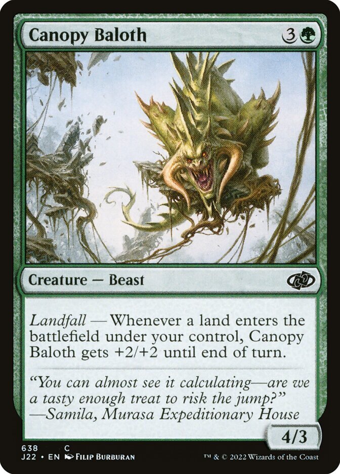 MTG Magic the Gathering Canopy Baloth (638/835) Jumpstart 2022 LP