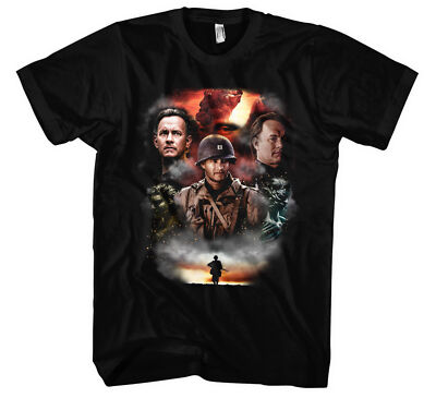 Tom Hanks Männer Herren T-Shirt | Forrest Gump Soldat James Ryan Retro Kult 