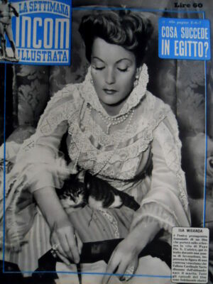 La Settimana Incom Illustrata 6 1952 Isa Miranda nel  film sulla vita Pio X C52